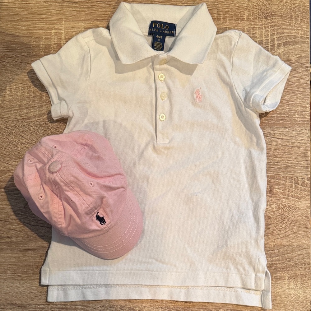 Ralph Lauren Polo Shirt and Hat Matching Set